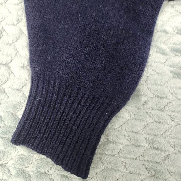 Vintage Benetton Shetland Wool Geometric Chunky Pullover Sweater Sz Medium Large - Picture 7 of 9